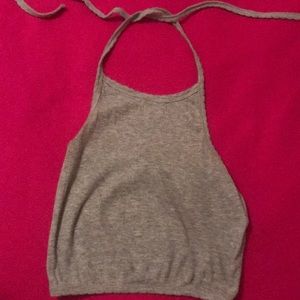 Gray Halter top